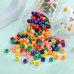 1400шт 7 цвета непрозрачные пластиковые бусины KY-SZ0001-54
