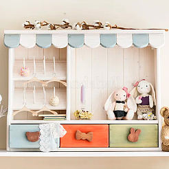 12шт. деревянные вешалки для кукольной одежды AJEW-GO0001-22A