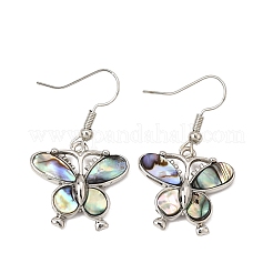 Boucles d'oreilles pendantes en laiton plaqué en rack pour femmes&nbsp;KK-CBA69D1-02P