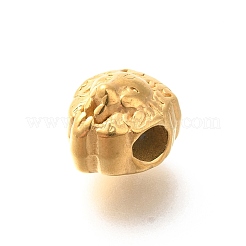 Ионное покрытие (IP) 304 нержавеющая сталь европейские бусины STAS-I321-50G