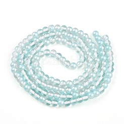 Perles de verre transparentes de peinture de cuisson&nbsp;X1-DGLA-N011-6mm-05