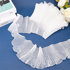 10 ярд прозрачного полиэстерового кружева с плиссировкой OCOR-GF0004-73