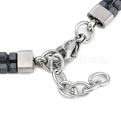 Браслеты из синтетического немагнитного гематита из бисера BJEW-S156-03EB-B