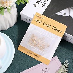 12 пара 6 крючков для серег из латуни с микропаве из прозрачного кубического циркония ZIRC-BBC0002-23