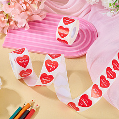 2 рулон сердца с наклейками-благодарностями&nbsp;DIY-TA0013-58C