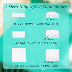 300 шт. 3 вида непрозрачных стеклянных бусин с 2 отверстиями&nbsp;SEED-HY0001-36A