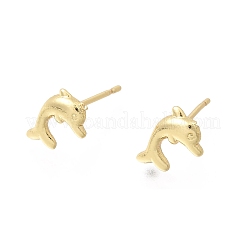 Messing Ohrstecker für Damen&nbsp;EJEW-A166-01G