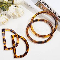 4 шт. 2 стиля сменных ручек из смолы DIY-PH0005-12