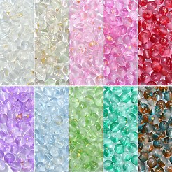 100 pieza de cuentas de vidrio con pintura esmerilada para hornear&nbsp;DGLA-YW0001-36G