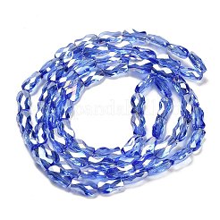 Стеклянные бусины с гальваническим покрытием &nbsp;EGLA-P066-01A-AB05