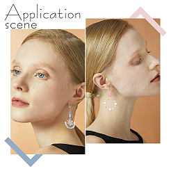 80 шт. 2-х цветная фурнитура для сережек из нержавеющей стали 304 STAS-BBC0004-11