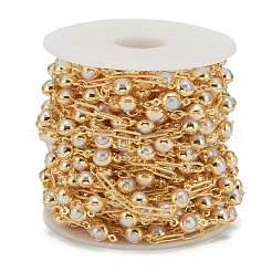 Пластиковые цепочки из искусственного жемчуга ручной работы ccb CHC-K011-25G