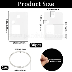 3 пакетик акриловых ниток для намотки досок AJEW-GF0011-67B