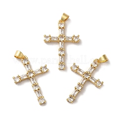 Покрытие стойки латунь микропаве прозрачные подвески из кубического циркония KK-F853-01G