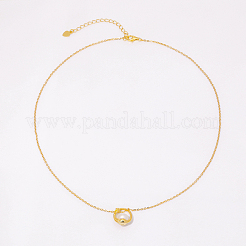 Элегантное минималистичное серебряное ожерелье s925 с подвеской из пресноводного жемчуга для женщин WW6224