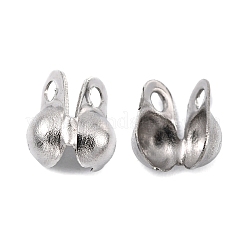 Наконечники бусин из нержавеющей стали марки 304 STAS-R055-12