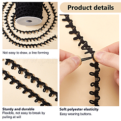 1 шт. полиэстеровая эластичная лента для крепления пуговиц&nbsp;OCOR-PH0004-36A