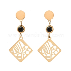 Серьги-гвоздики из нержавеющей стали 304&nbsp;EJEW-F393-10G