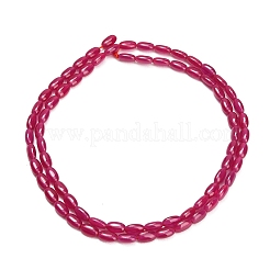 Fili di perle di corindone rosso coltivate in laboratorio&nbsp;GG-CBAC488-02A