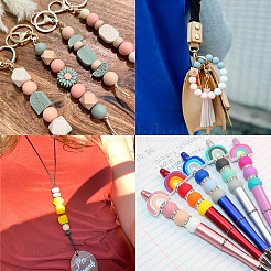 Наборы для изготовления эластичных браслетов из силиконового бисера своими руками&nbsp;DIY-TA0010-15