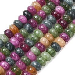 Natürliche weiße Jade perlen Stränge&nbsp;G-E507-01-14