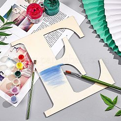 Буква е в форме незавершенных ломтиков дерева DIY-GA0001-13