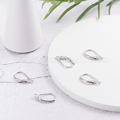 Orecchini a leva in argento sterling placcato rodio anti-ossidazione&nbsp;STER-BC0001-04P