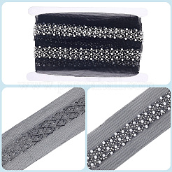 4 Yards Polyester-Spitzenband&nbsp;SRIB-GF0001-73A-01