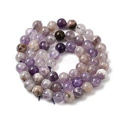 Нити из натуральных шевронных аметистовых бусин&nbsp;G-L552H-06A