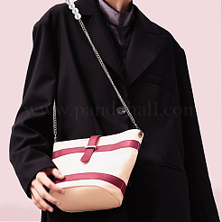 2 шт. 2 стиля пластиковых ремешков для сумок с бусинами из искусственного жемчуга&nbsp;DIY-WR0002-72P