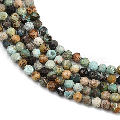 Хубэй природных бирюзовый бисер нитей&nbsp;G-L628-B02-3mm-02