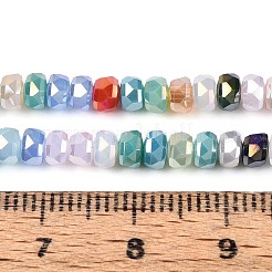 Chapelets de perles en verre opaque électrolytique&nbsp;EGLA-N022-05A-A01