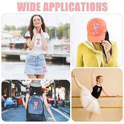 24 шт. бант с танцевальными туфлями из полиэстера с вышивкой&nbsp;PATC-CA0001-36