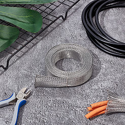 4 м плоская плетеная трубка из нержавеющей стали марки 304&nbsp;FIND-UN0016-16B