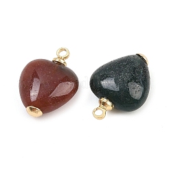 Подвески в форме сердца из натурального индийского агата KK-B157-38B-G