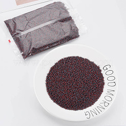 12/0 двухцветный непрозрачный стеклянный бисер&nbsp;SEED-T006-01A-A04