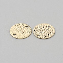 Ciondoli connettori in ottone testurizzati&nbsp;LS-KK-WH20020-06G