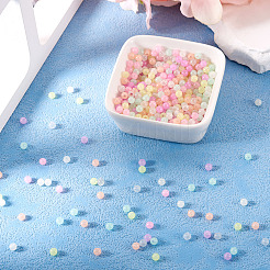 700шт 7 цвета светящиеся акриловые бусины&nbsp;OACR-TA0003-24