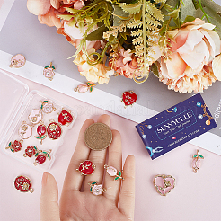 32 шт. 8 стильные подвески из эмалированного сплава с покрытием&nbsp;ENAM-SC0004-63