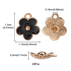 Подвески из эмалевого сплава с покрытием из легкого золота&nbsp;ENAM-YW0002-20E