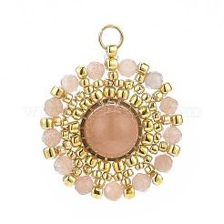 4шт 4 стиля подвески ручной работы из японского бисера PALLOY-MZ00054