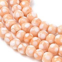 Perles vernissées manuelles&nbsp;LAMP-D002-6mm-01K