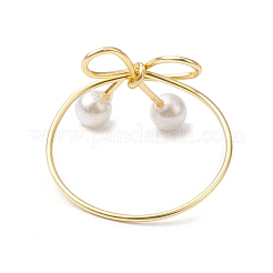 Кольцо на палец с жемчугом-ракушкой RJEW-TA00124