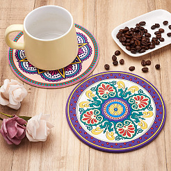 6шт 6 стильных силиконовых подставки под горячее&nbsp;SIL-BT0001-01A