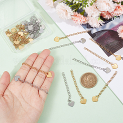 40 шт. 2-х цветный удлинитель цепи из нержавеющей стали 304 STAS-UN0053-93