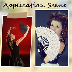 Кружевной веер&nbsp;AJEW-WH20042-85C