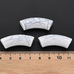 Непрозрачные акриловые бусины с краклеем MACR-S372-001N-010