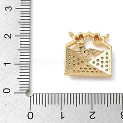 Messing micro pave klare zirkonia anhänger&nbsp;CU-CBA4231-06A-G