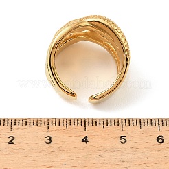 Anelli aperti con polsino in acciaio inossidabile 304 per donna&nbsp;RJEW-Z143-04G