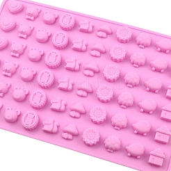 60-полостные лесные силиконовые Молды для расплава воска животных STAM-PW0003-33